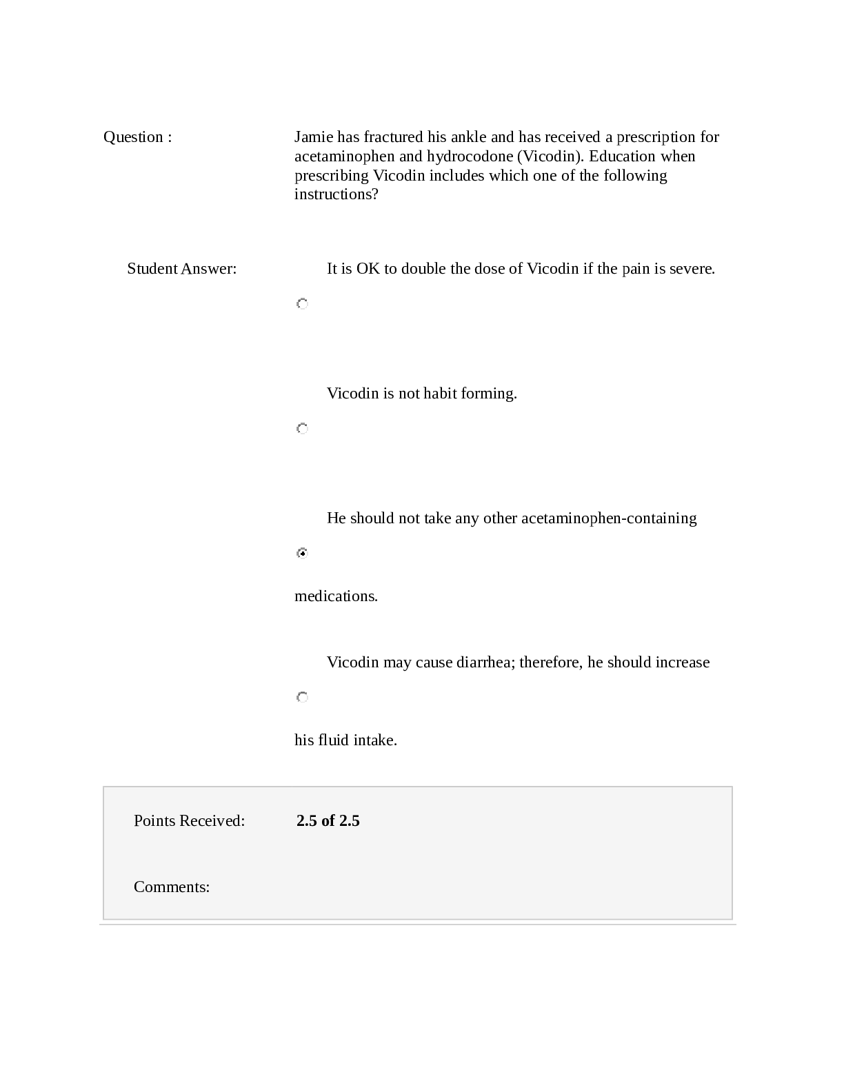 Recommended document preview for NSG6005 / NSG6005 PHARM WEEK 6 QUIZ LATEST (2021) GRADED A